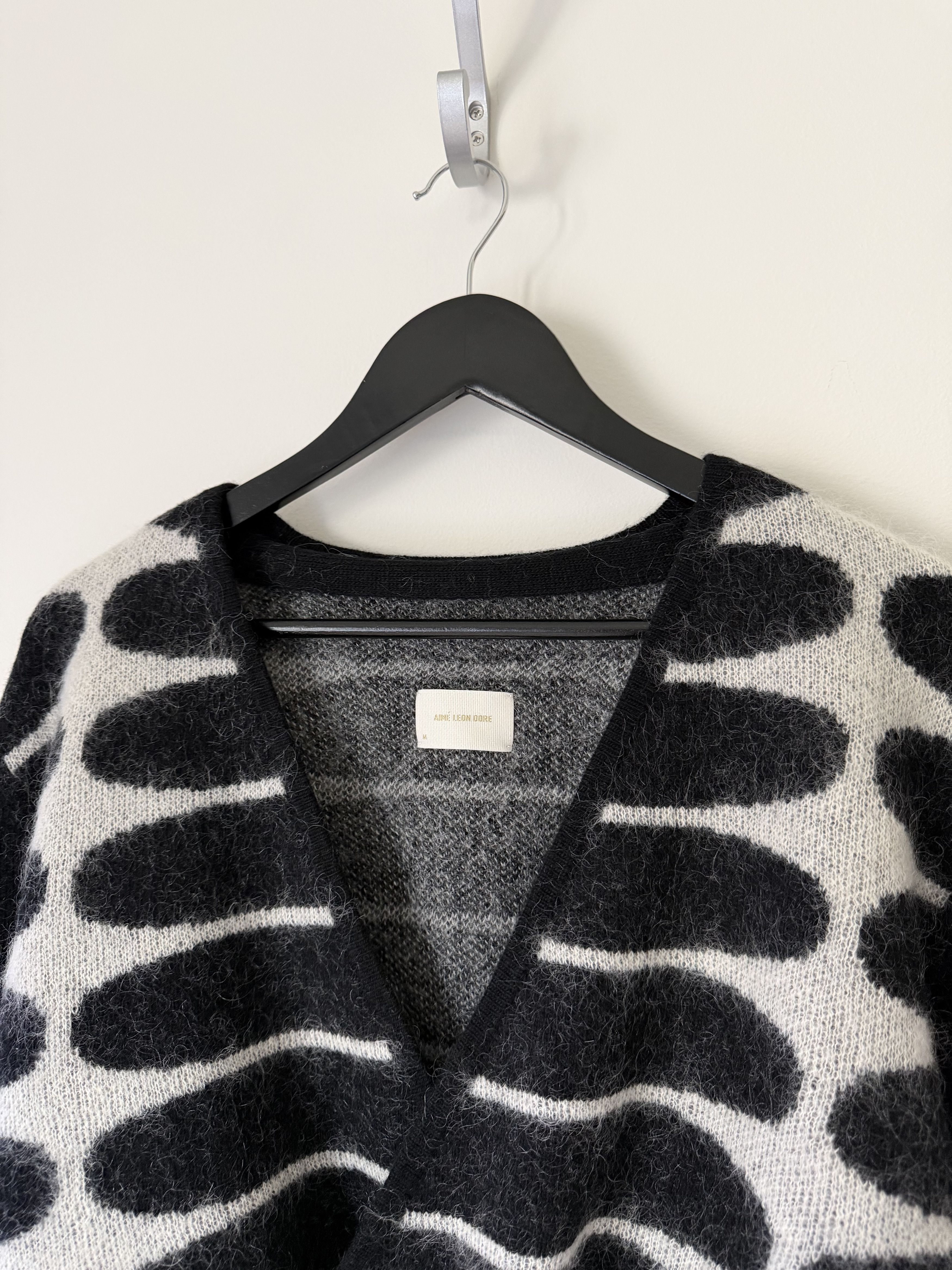 Aime Leon Dore Aime Leon Dore Double Breasted Mohair Cardigan in Black Size US M / EU 48-50 / 2 - 2 Thumbnail