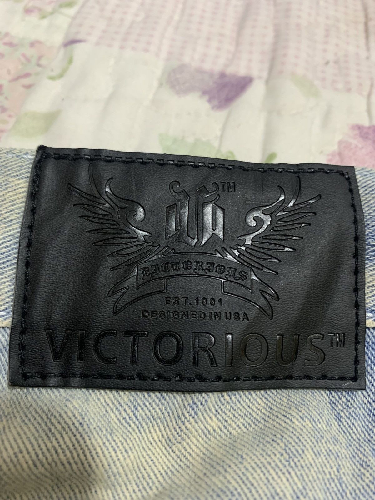Fashion Victim Victorious Premium Jeans distressed denim zipper Size US 34 / EU 50 - 9 Thumbnail