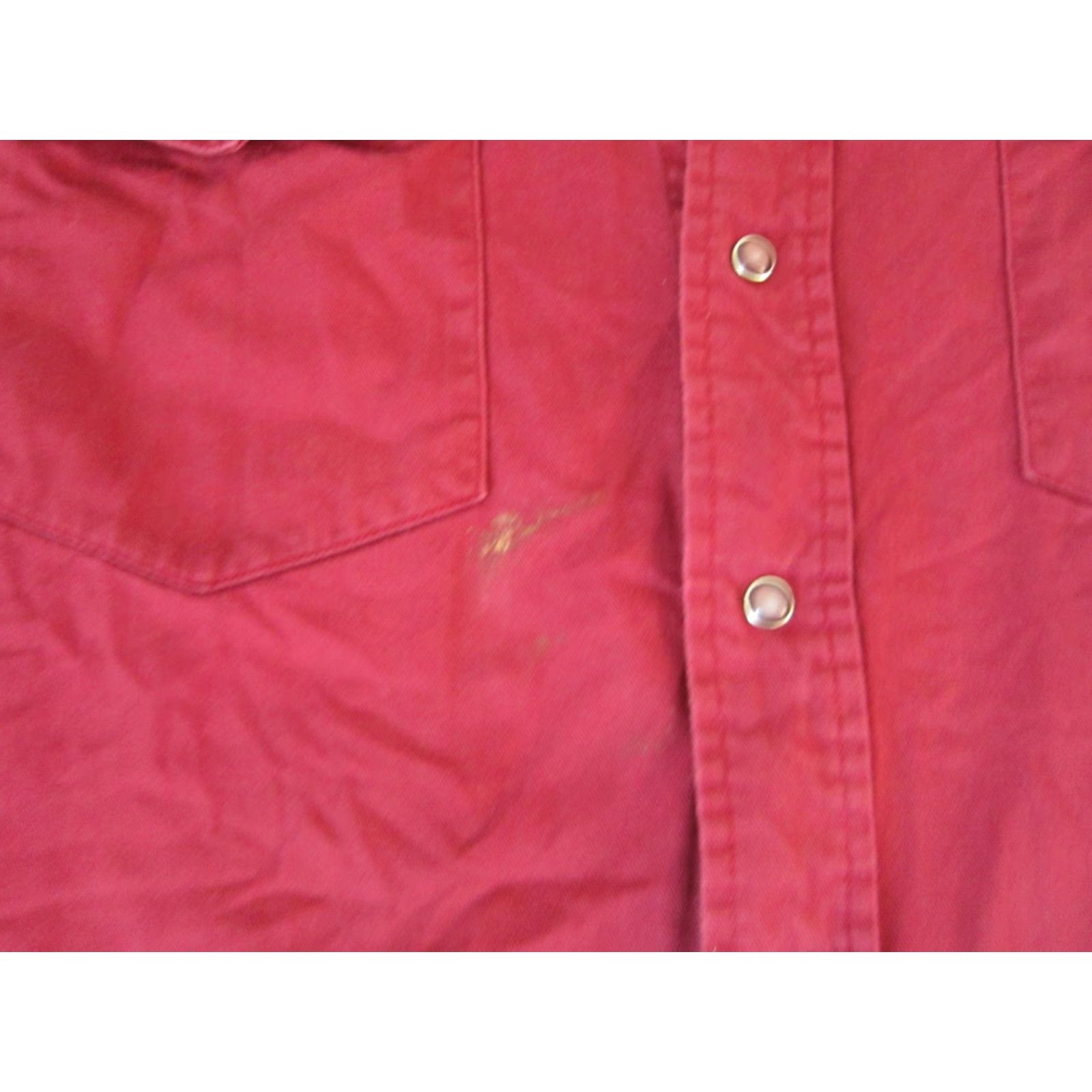 Vintage VINTAGE Panhandle Slim Shirt Panhandle Slim Shirt Adult Large Red Canvas Cowboy Rodeo Western Snap Mens Size US L / EU 52-54 / 3 - 5 Thumbnail