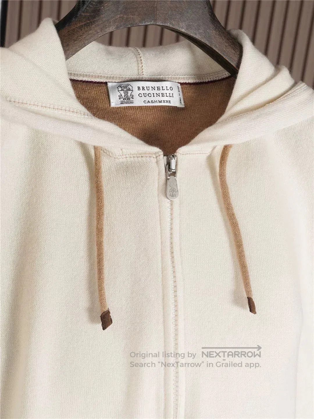 Brunello Cucinelli Brunello Cucinelli Men's Cashmere Hooded Jacket. Size US L / EU 52-54 / 3 - 8 Thumbnail