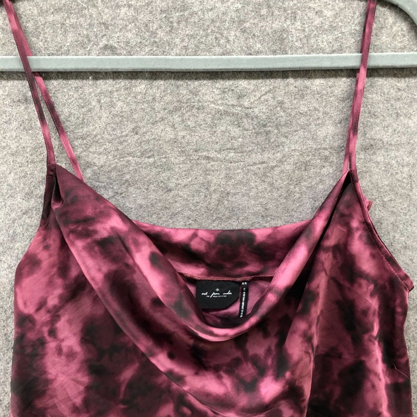 Vintage Out From Under Cropped Cami Top Womens M Purple Tie Dye Drape Urban Outfitters Top Size M / US 6-8 / IT 42-44 - 4 Thumbnail