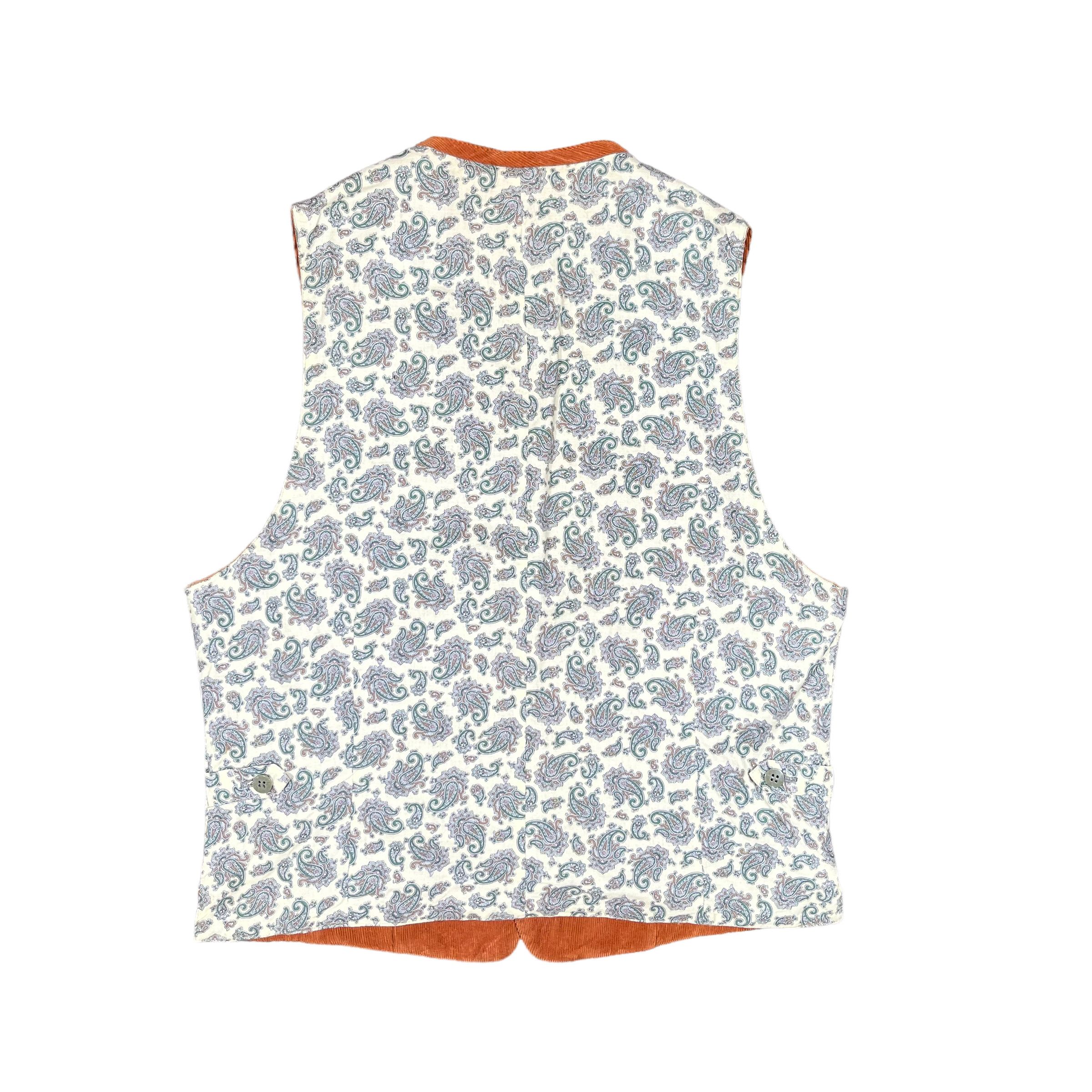 Yohji Yamamoto Yohji Yamamoto Y's Paisley Corduroy Reversible 1980s Vest Size US M / EU 48-50 / 2 - 3 Thumbnail
