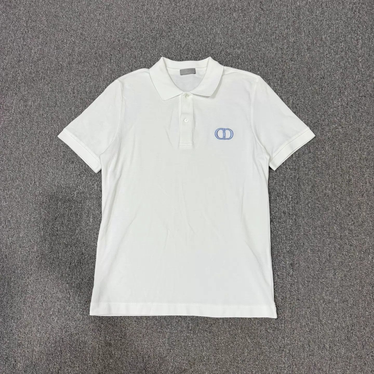 Dior Dior SS24 White Embroidered CD Short Polo M 99 New Size M / US 6-8 / IT 42-44 - 1 Thumbnail