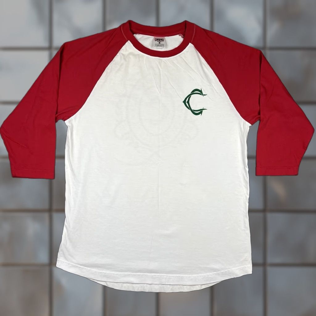 Crooks & Castles Crooks & Castles Men's T-Shirt Crooks & Castles Logo White 3/4 Sleeve Crew Neck 100% Cotton L Regular Vintage? No Size US L / EU 52-54 / 3 - 1 Thumbnail