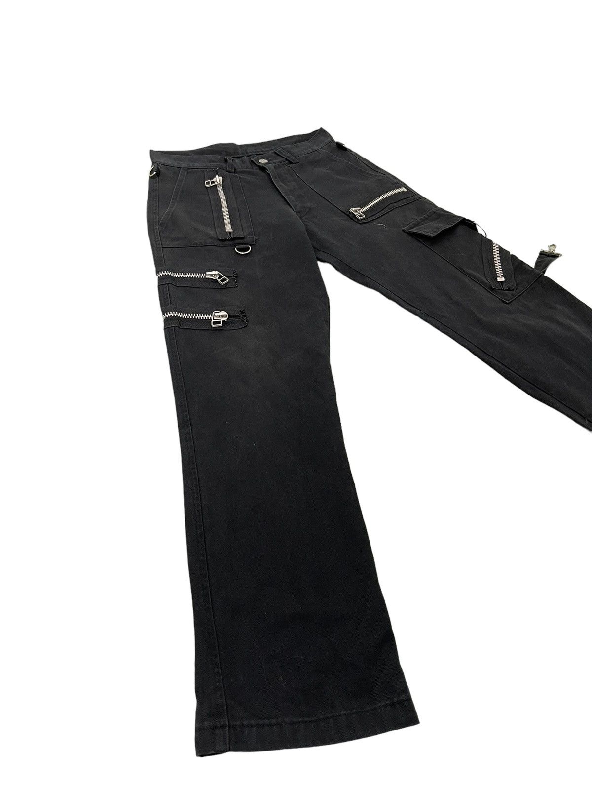 Japanese Brand Bondage Pant Secret Agent Japan Multi Zipped Slim 6🟦7 Size US 28 / EU 44 - 10 Thumbnail