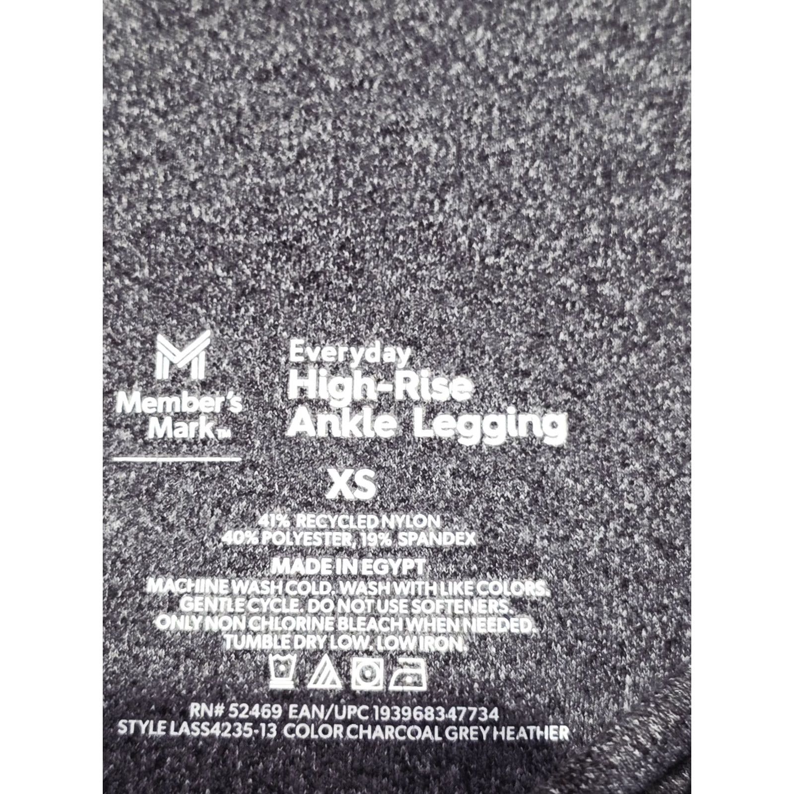 Vintage VINTAGE? No. Members Mark Everyday High Rise Ankle Leggings XS Pockets Gray Women Yoga Casual Regular Ankle Size XS Size 26" / US 2 / IT 38 - 3 Thumbnail