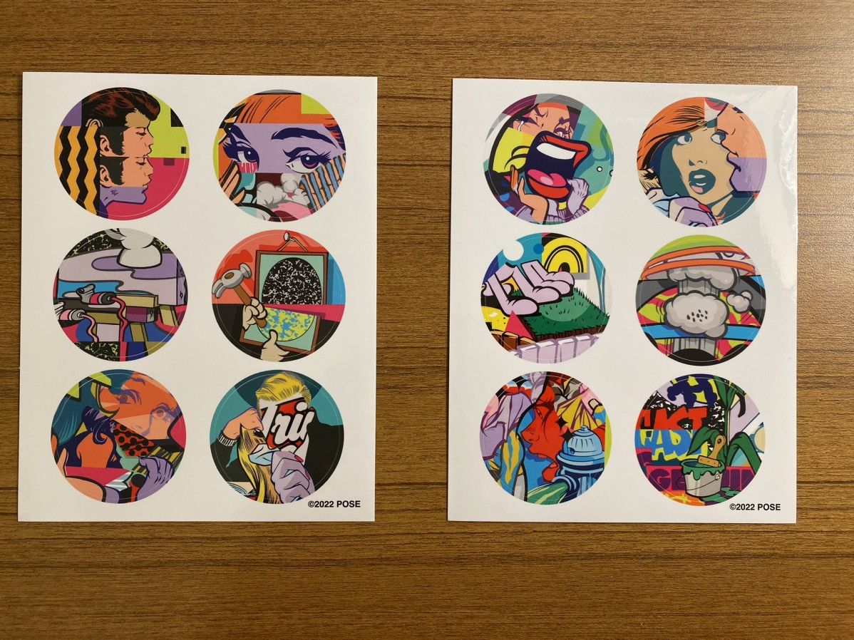Alife Pose graffiti sticker sheet set of two Size ONE SIZE - 1 Thumbnail