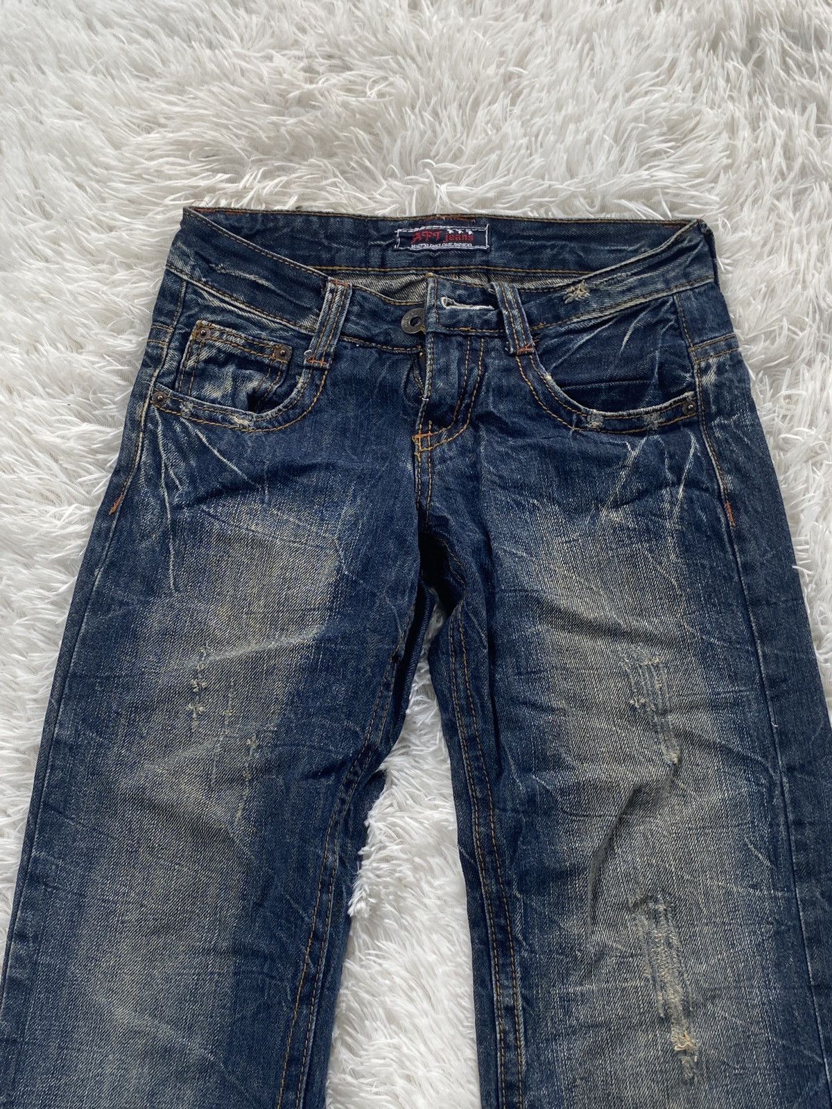 Vintage ❌RARE❌AFT Jean Pant Trouser pocket style streetwear jean Size US 26 / EU 42 - 5 Thumbnail