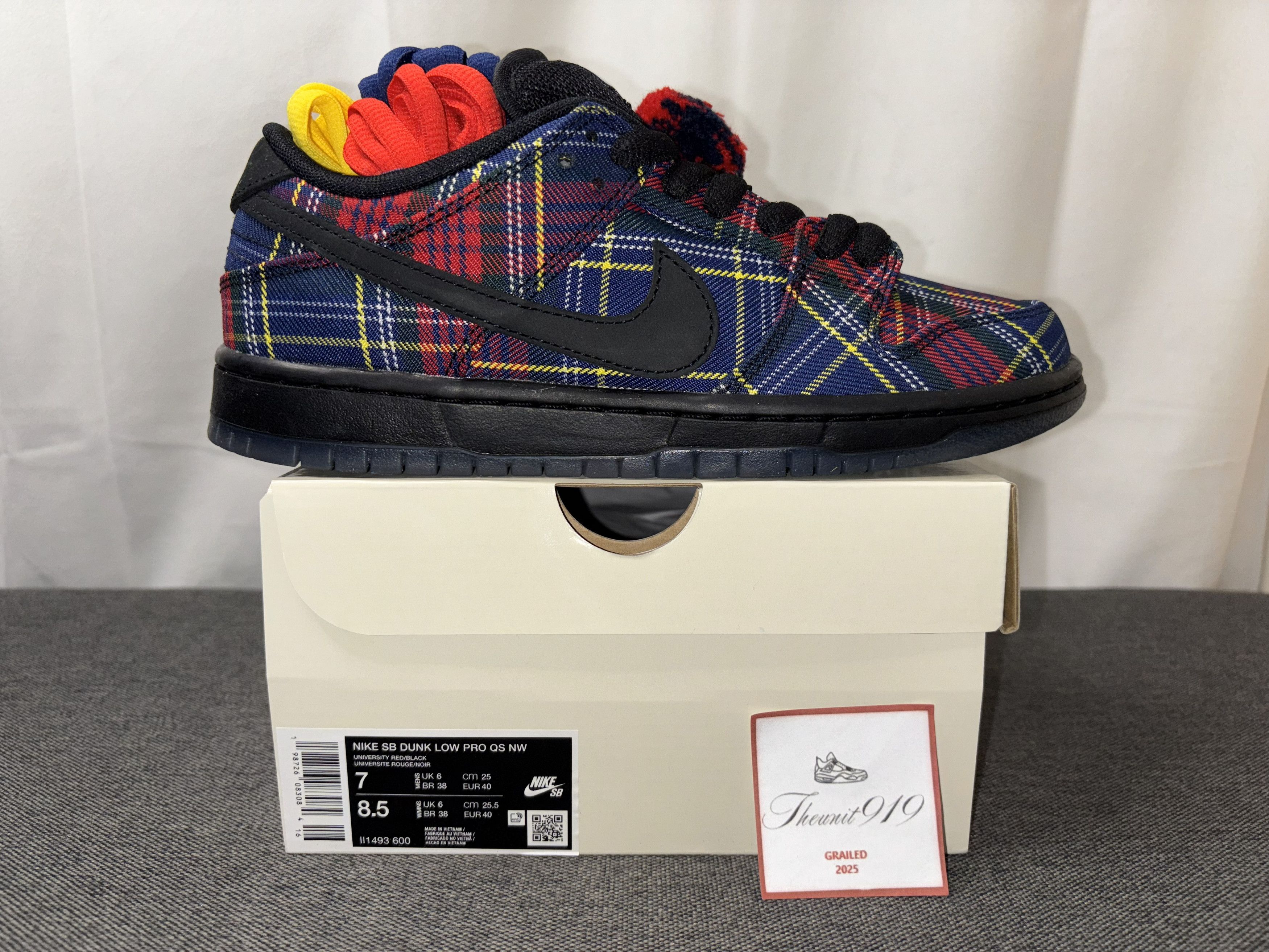 Nike SB Dunk Low Pro QS NW Nardwuar (2025) Size 7 II1493-600