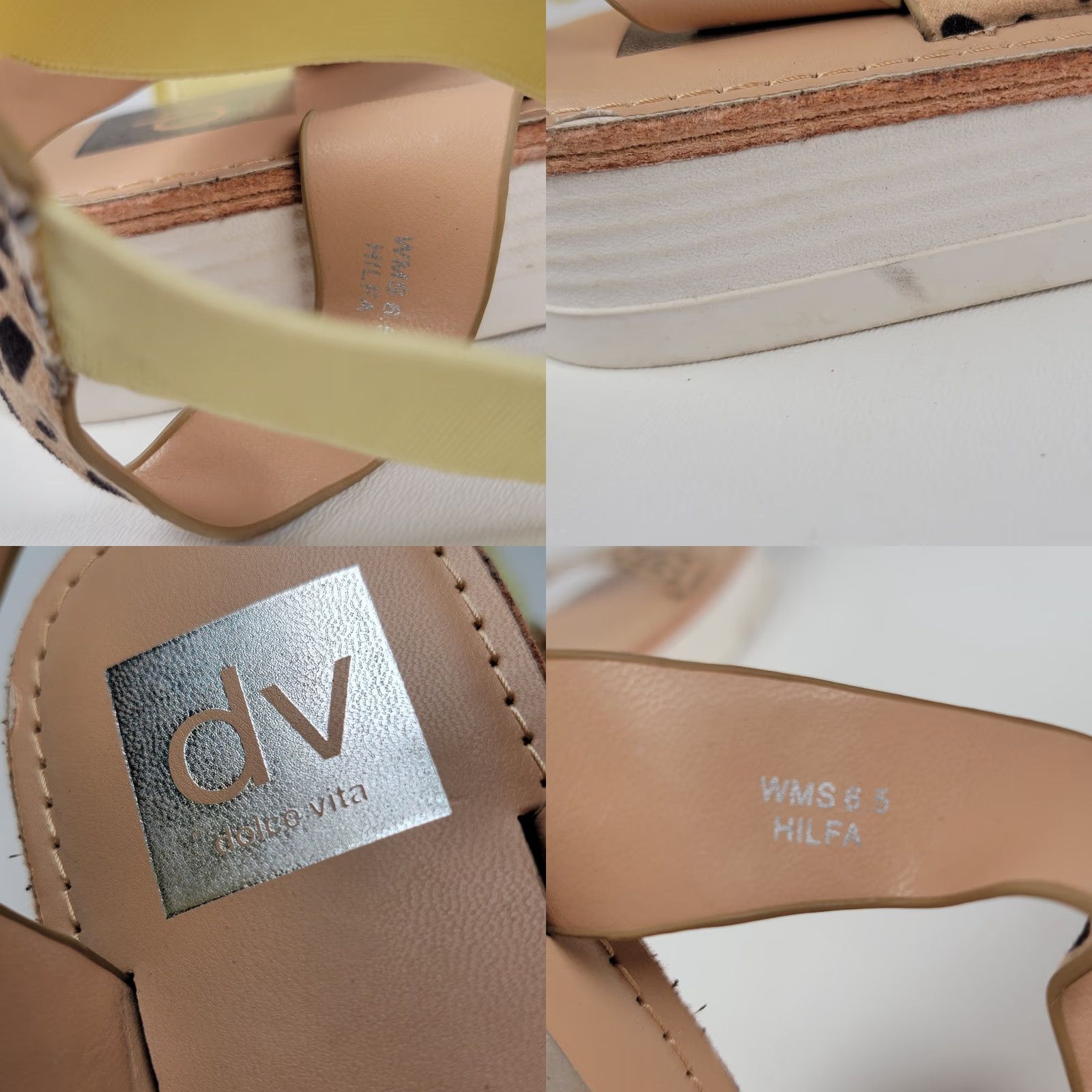 Dolce Vita DV Dolce Vita Hilfa Sandal Women 8.5 Casual Cheetah Strappy Pull On M Sandal Womens Size US 9 / IT 39 - 9 Thumbnail