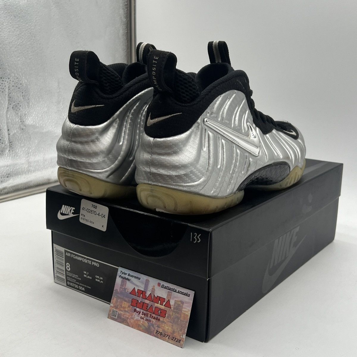 Nike Air Foamposite pro silver surfer Size US 8 / EU 41 - 5 Thumbnail