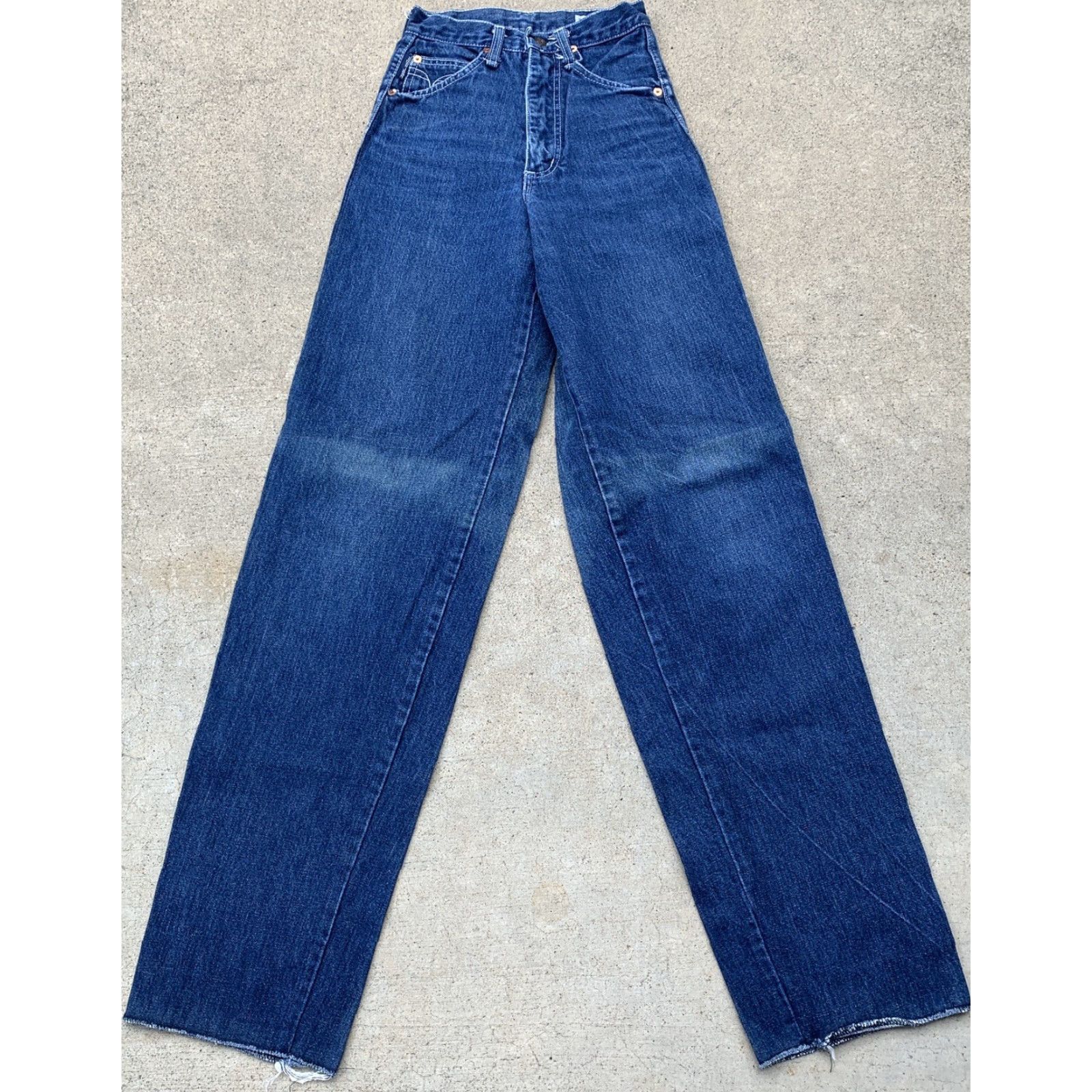 Vintage VINTAGE James Jeans 27 Jeans Blue Denim Hippy 1970s 1970s 70s 80s Stamped JEAN MACHINE WAIST 22.5” INSEAM 34” XS? Size 27" / US 4 / IT 40 - 7 Thumbnail