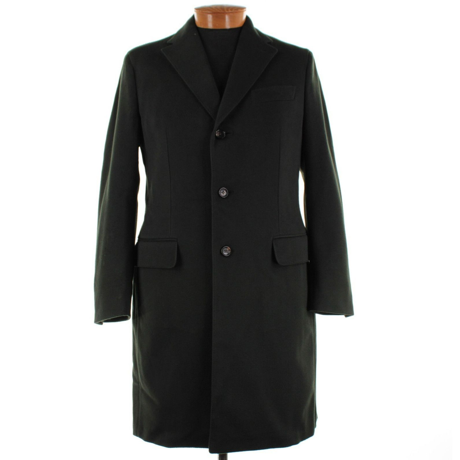 Luciano Barbera Luciano Barbera Coat Size M US In Green Wool Blend Size US M / EU 48-50 / 2 - 1 Thumbnail