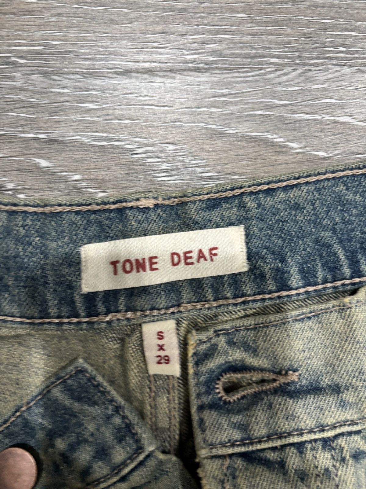 Other Tone Deaf Green Baggy Oversized Jean Size US 30 / EU 46 - 3 Thumbnail