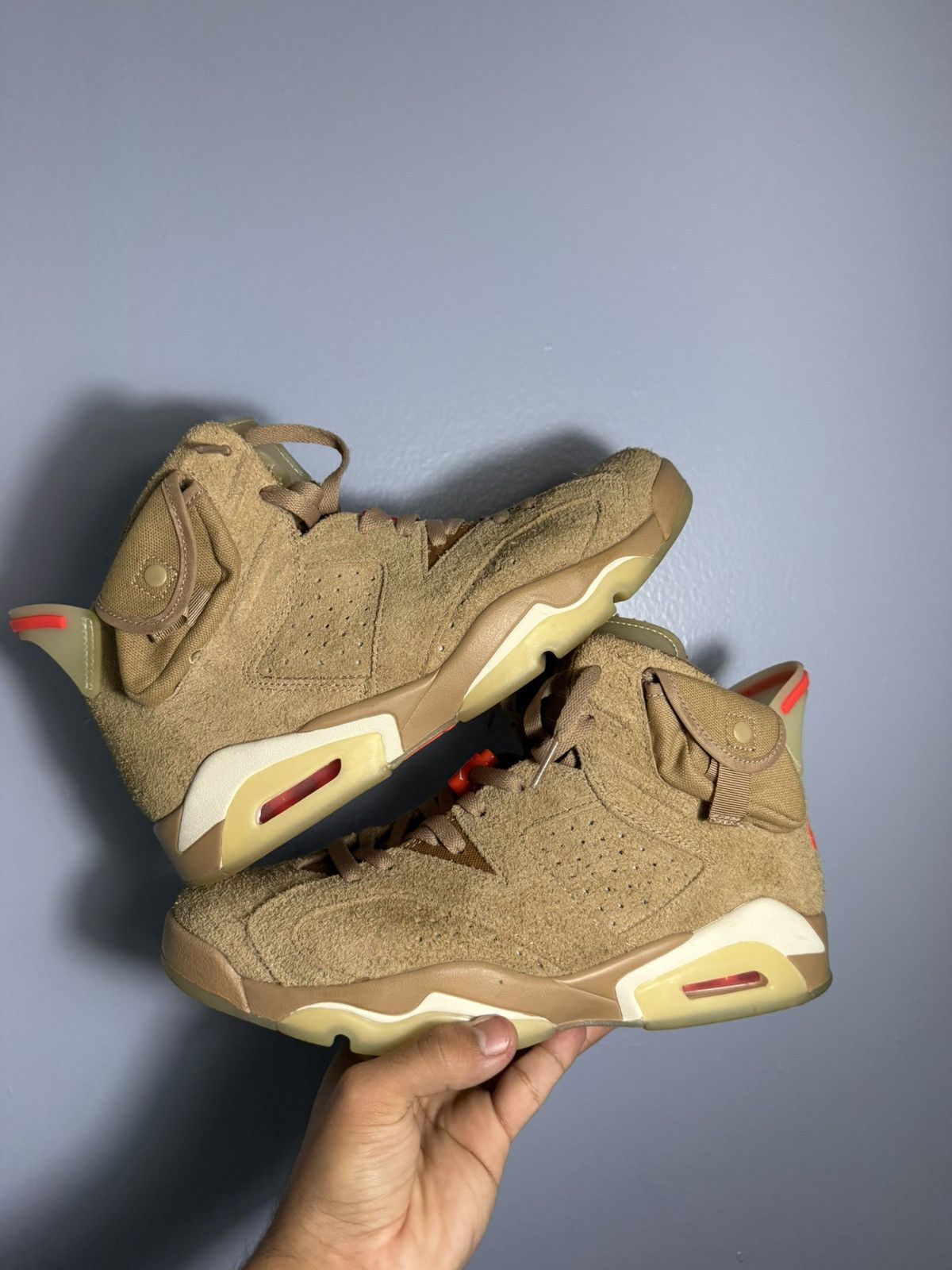 Jordan Brand × Travis Scott Jordan 6s “British Khaki” Size US 9 / EU 42 - 1 Thumbnail