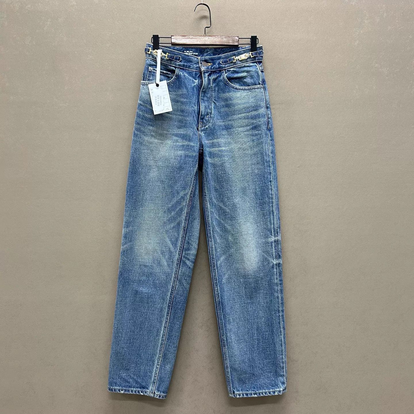 Celine Celine Triomphe Gold Hardware Jeans 26 New w/ Tags Size 26" / US 2 / IT 38 - 1 Thumbnail