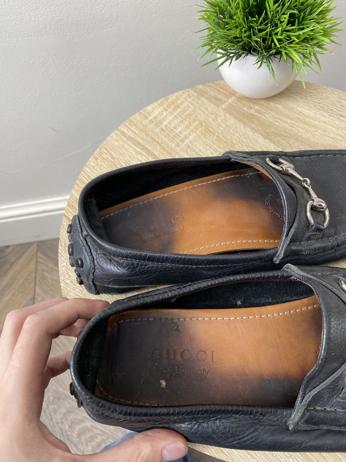 Gucci Vintage Gucci Luxury Leather Loafers Size US 9.5 / EU 42-43 - 6 Thumbnail