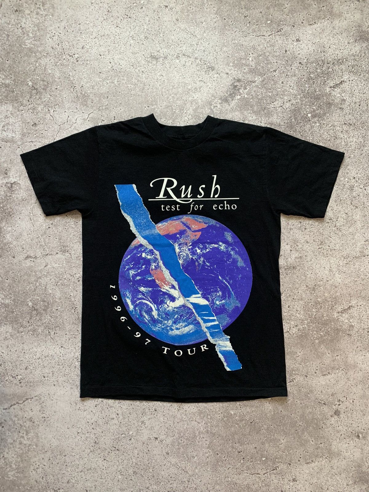 Authentic Vintage Rush Test For Echo 1996-97 Tour newest Band T-shirt Size L Distressed