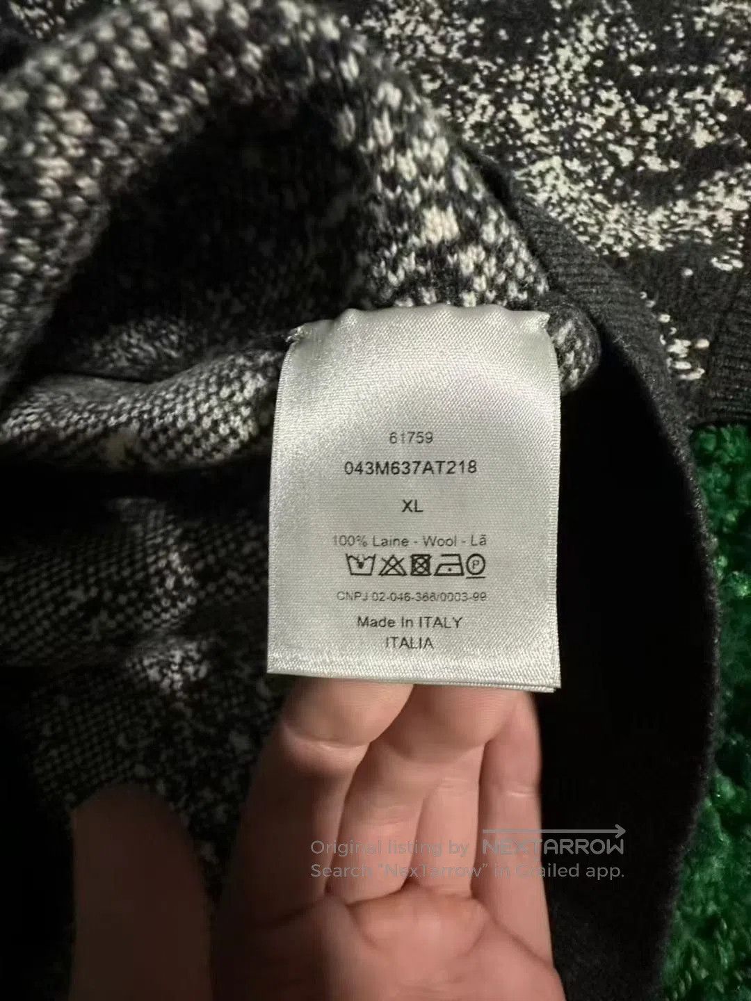 Dior Dior Black Snowflake Pattern Sweater. Size US XL / EU 56 / 4 - 4 Thumbnail