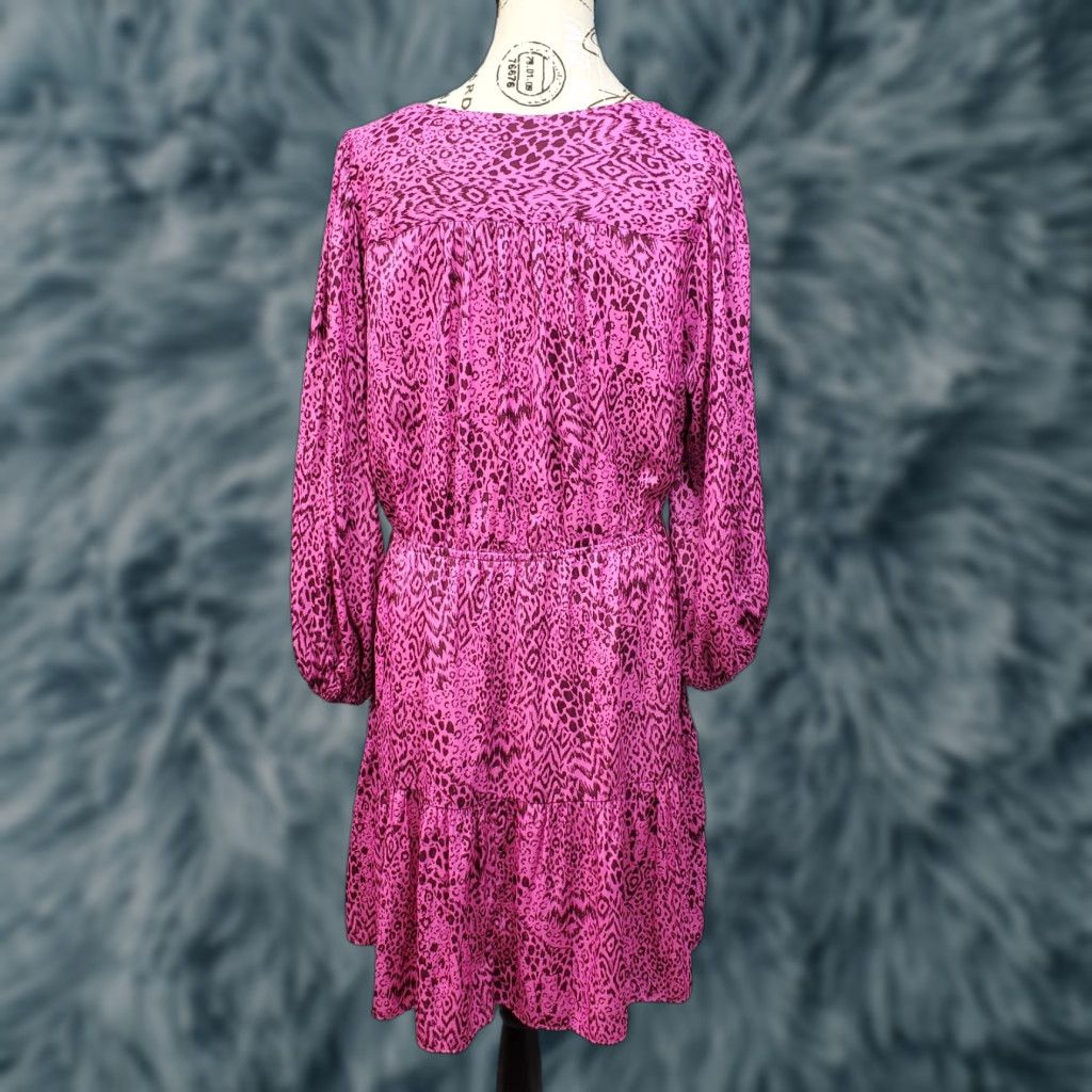 Lilly Pulitzer Lilly Pulitzer Dress Womens 16 Multi Cheetah Print Balloon Sleeve V Neck Midi Sheath Size XXL / US 16-18 / IT 52-54 - 1 Thumbnail