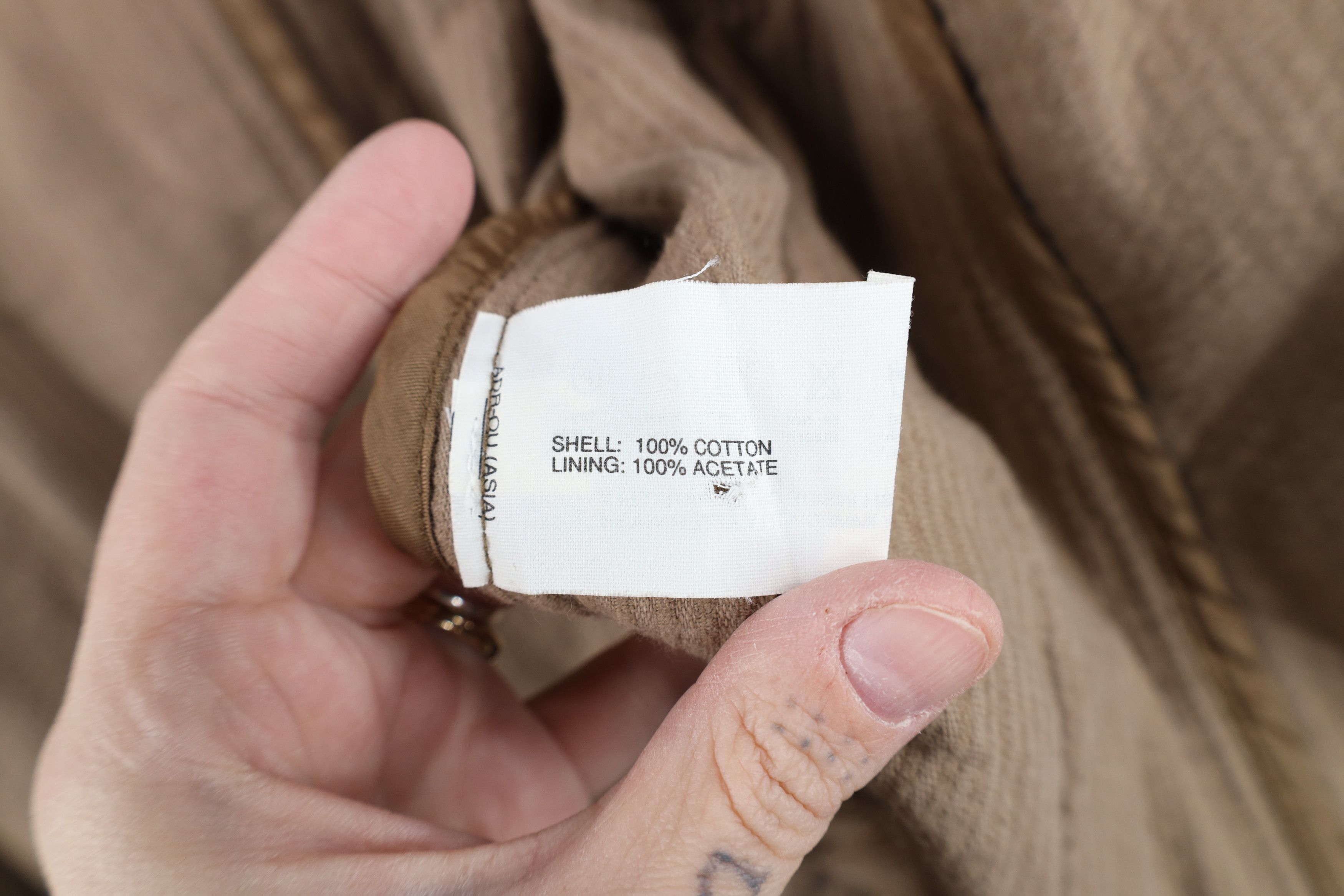 Esprit Vintage 90s Y2K Esprit Belted Corduroy Jacket Coat Brown Size S / US 4 / IT 40 - 11 Thumbnail