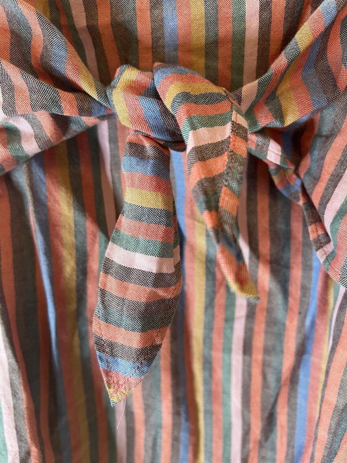 Rainbow Madewell Womens Tie-Front Cami Top in Rainbow Stripe size 10 Size L / US 10 / IT 46 - 8 Thumbnail