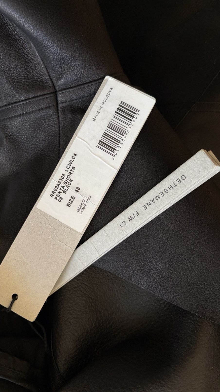 Rick Owens Rick Owens Gethsemane FW21 Leather Shorts Black Size US 32 Size US 32 / EU 48 - 7 Thumbnail