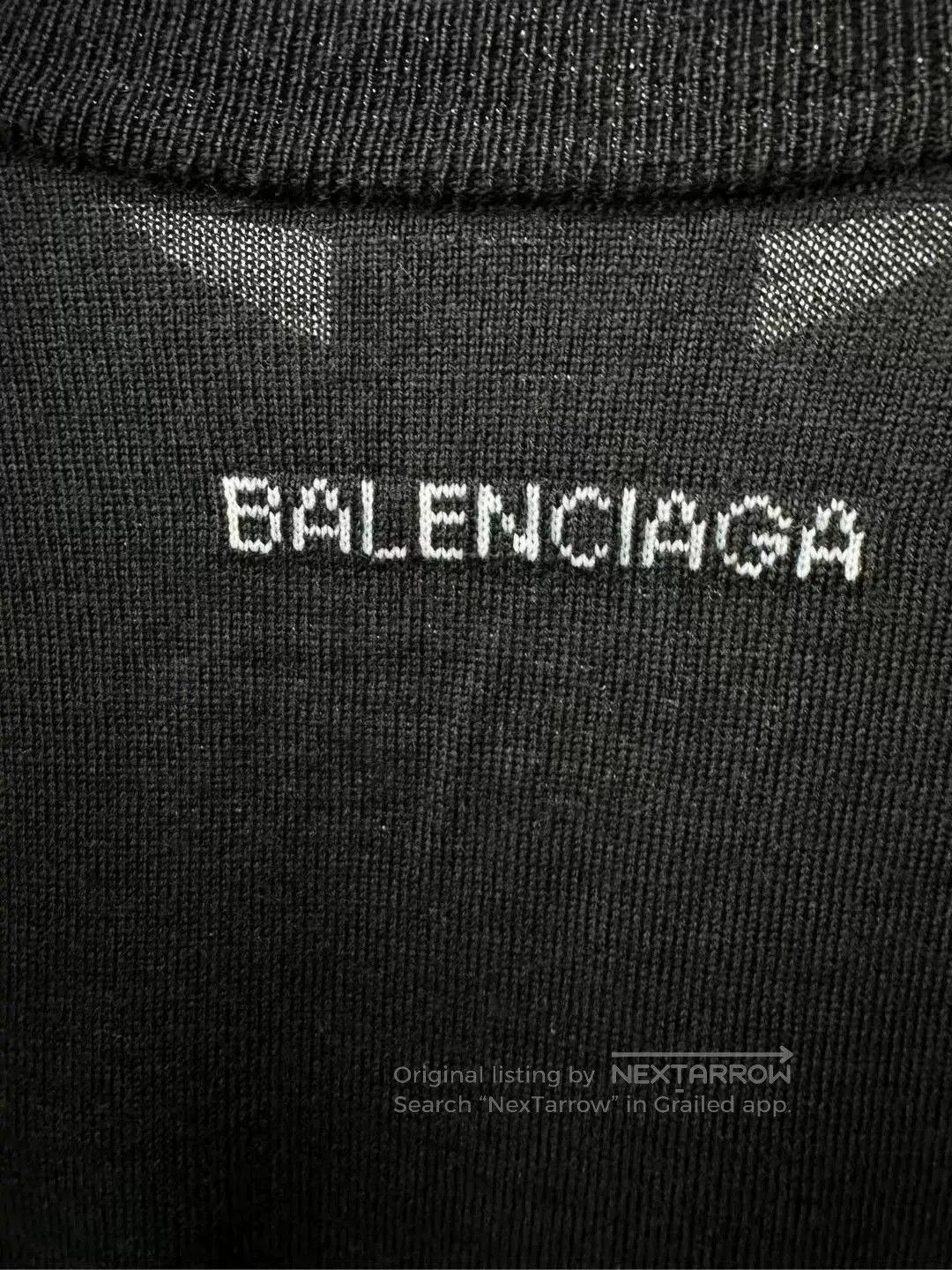 Balenciaga black knitted sweater by Balenciaga. Size US M / EU 48-50 / 2 - 4 Thumbnail