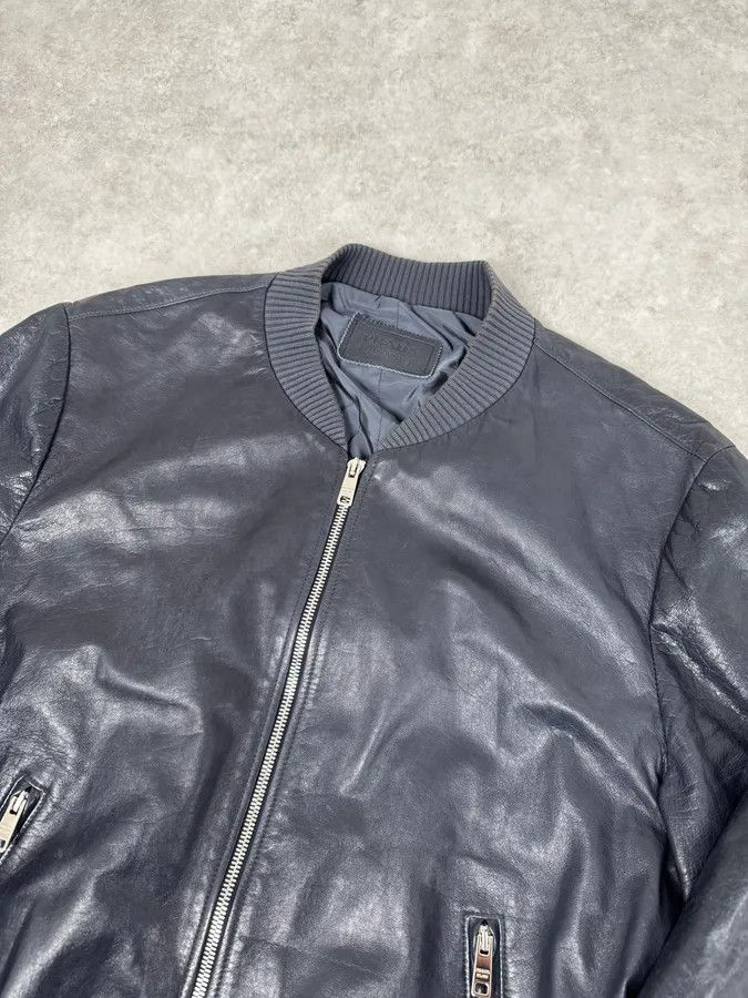 Prada AW2015 Prada Navy Leather Bomber Jacket Size US S / EU 44-46 / 1 - 5 Thumbnail