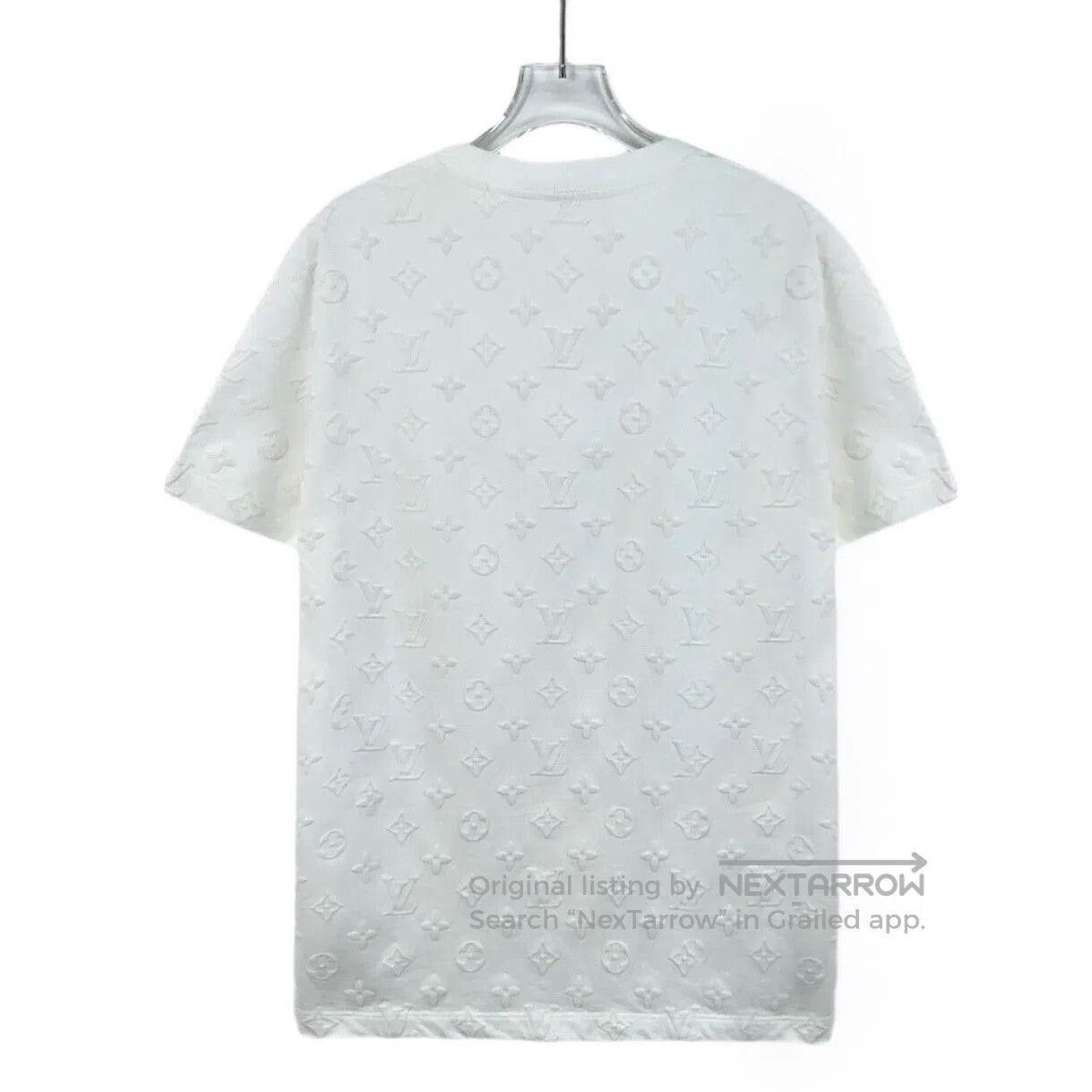 Louis Vuitton Louis Vuitton White logo embossed all-printed round neck s Size US XS / EU 42 / 0 - 2 Thumbnail