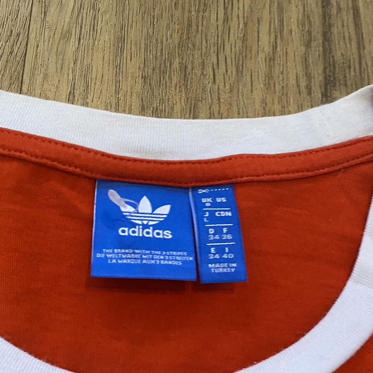 Adidas Orange and white Adidas t-shirt #adidas Size US S / EU 44-46 / 1 - 4 Thumbnail