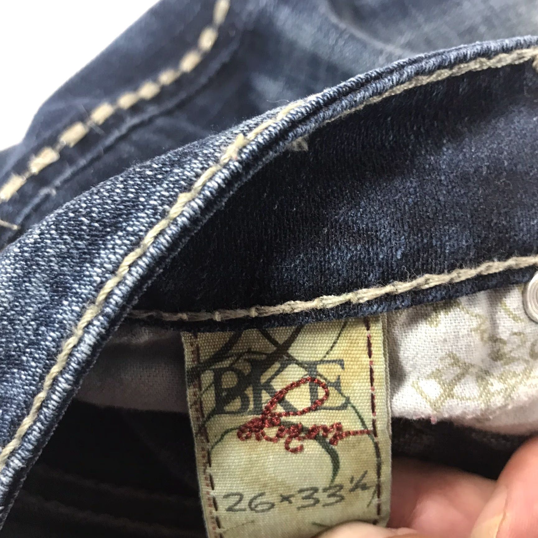 BKE BKE Sabrina Wide Leg Jeans Womens Size 26 Dark Faded Blue Denim Size 26" / US 2 / IT 38 - 7 Thumbnail