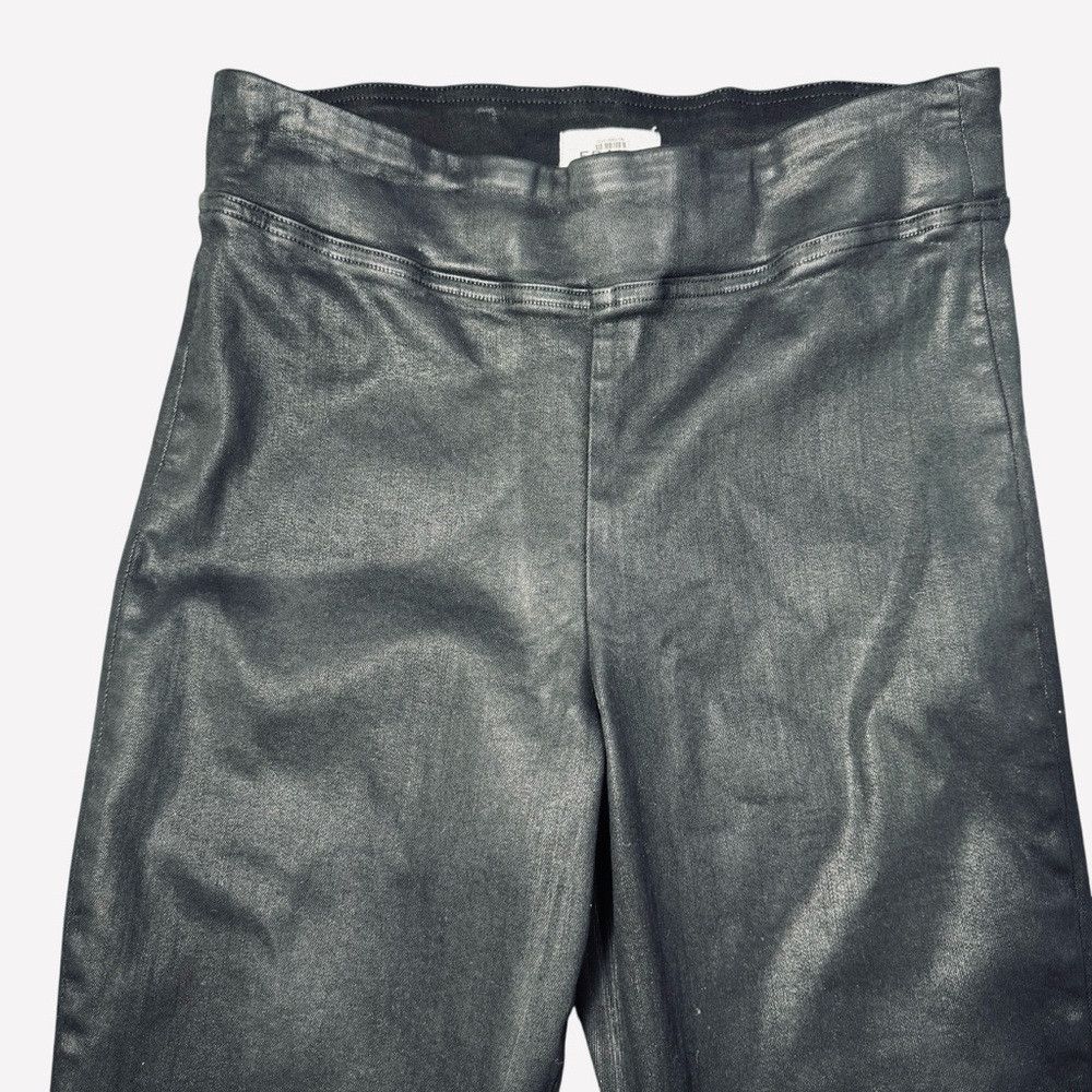 Frame Frame Jet Set Skinny Crop Slit Noir Coated Jeans Size 2 Size 26" / US 2 / IT 38 - 6 Thumbnail