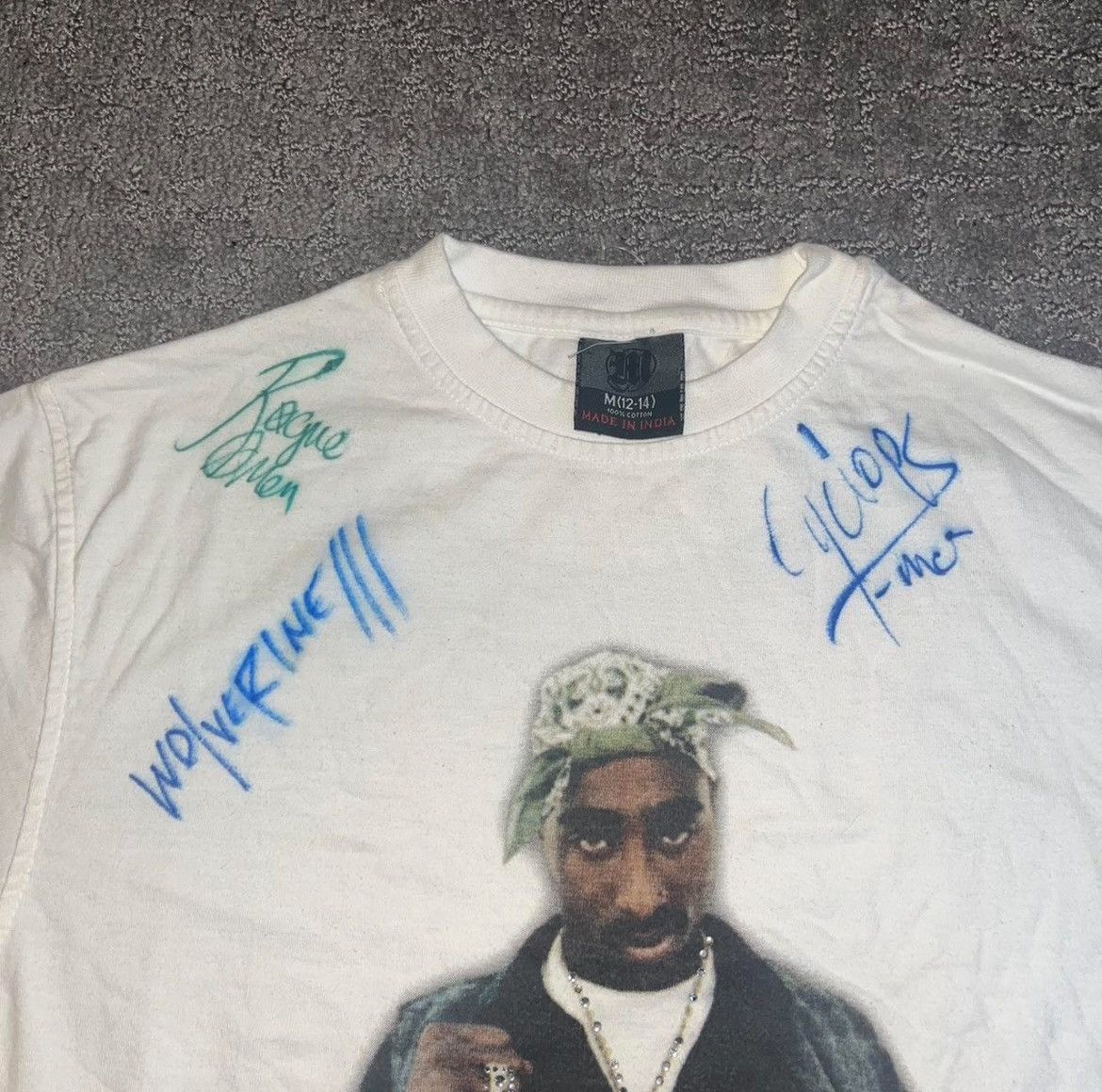 Makaveli × Vintage Vintage Tupac Makaveli Brand 2Pac Rhinestone Rap T-Shirt Y2K Size US M / EU 48-50 / 2 - 4 Thumbnail