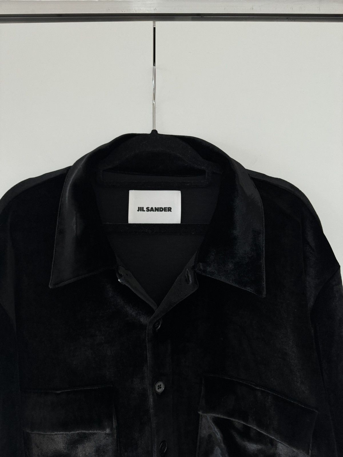 Jil Sander Buttoned Viscose and Wool-Blend Velvet Overshirt 54 Size US XXL / EU 58 / 5 - 2 Thumbnail
