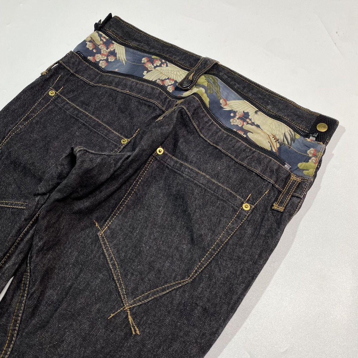 If Six Was Nine 00 PPFM Archive Gimmick Zip Denim Pants Size US 32 / EU 48 - 4 Thumbnail