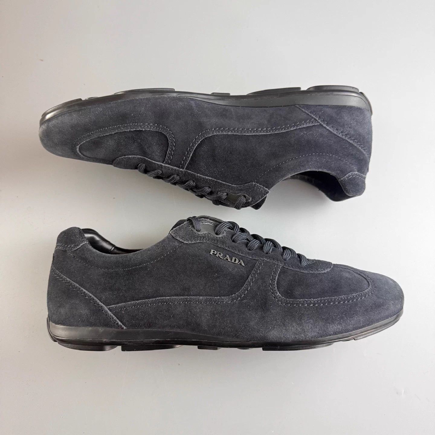 Prada Prada Black Logo Lace-Up Sneakers 42 Size US 8.5 / EU 41-42 - 4 Thumbnail