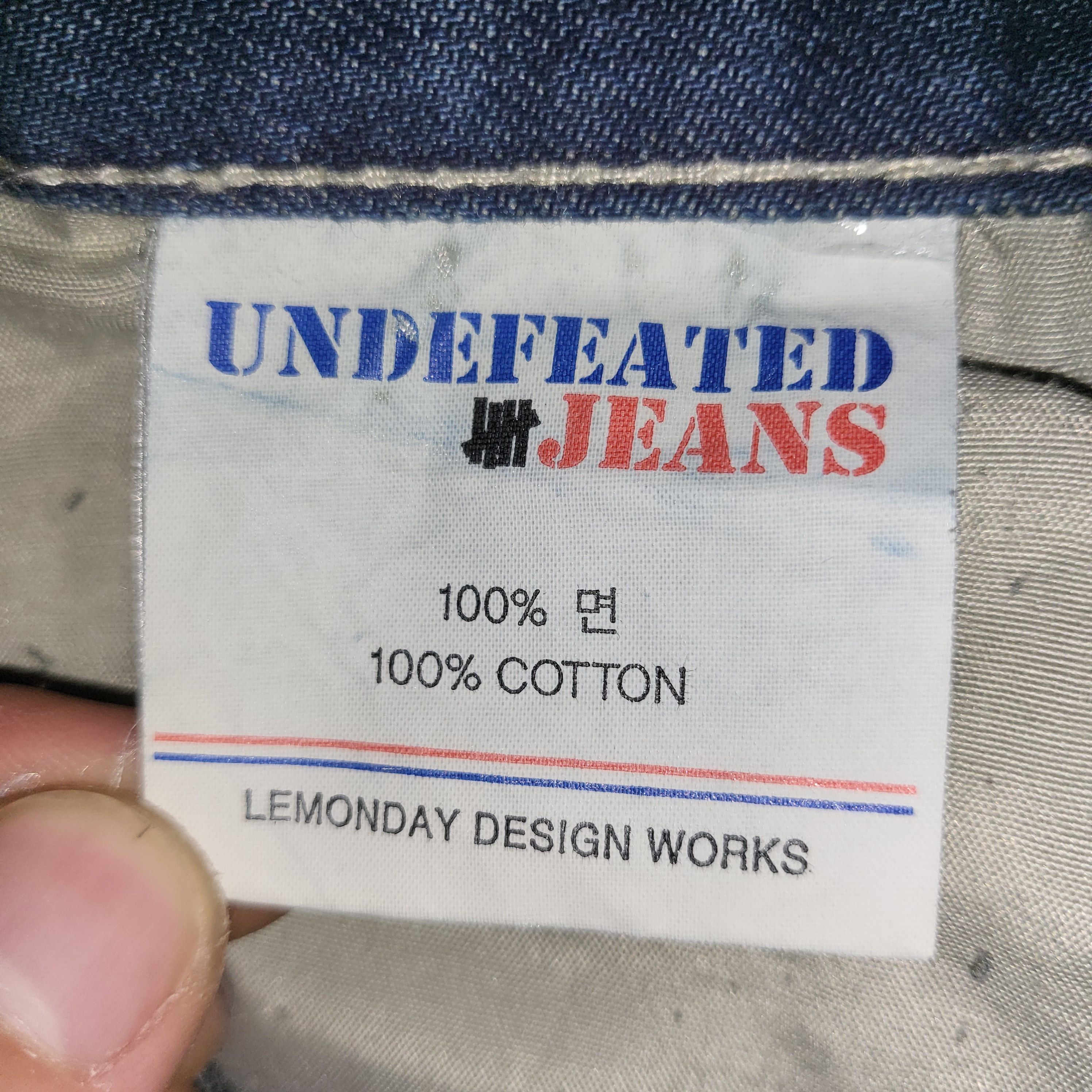 Undefeated 2007 indigo jeans Size US 30 / EU 46 - 7 Thumbnail