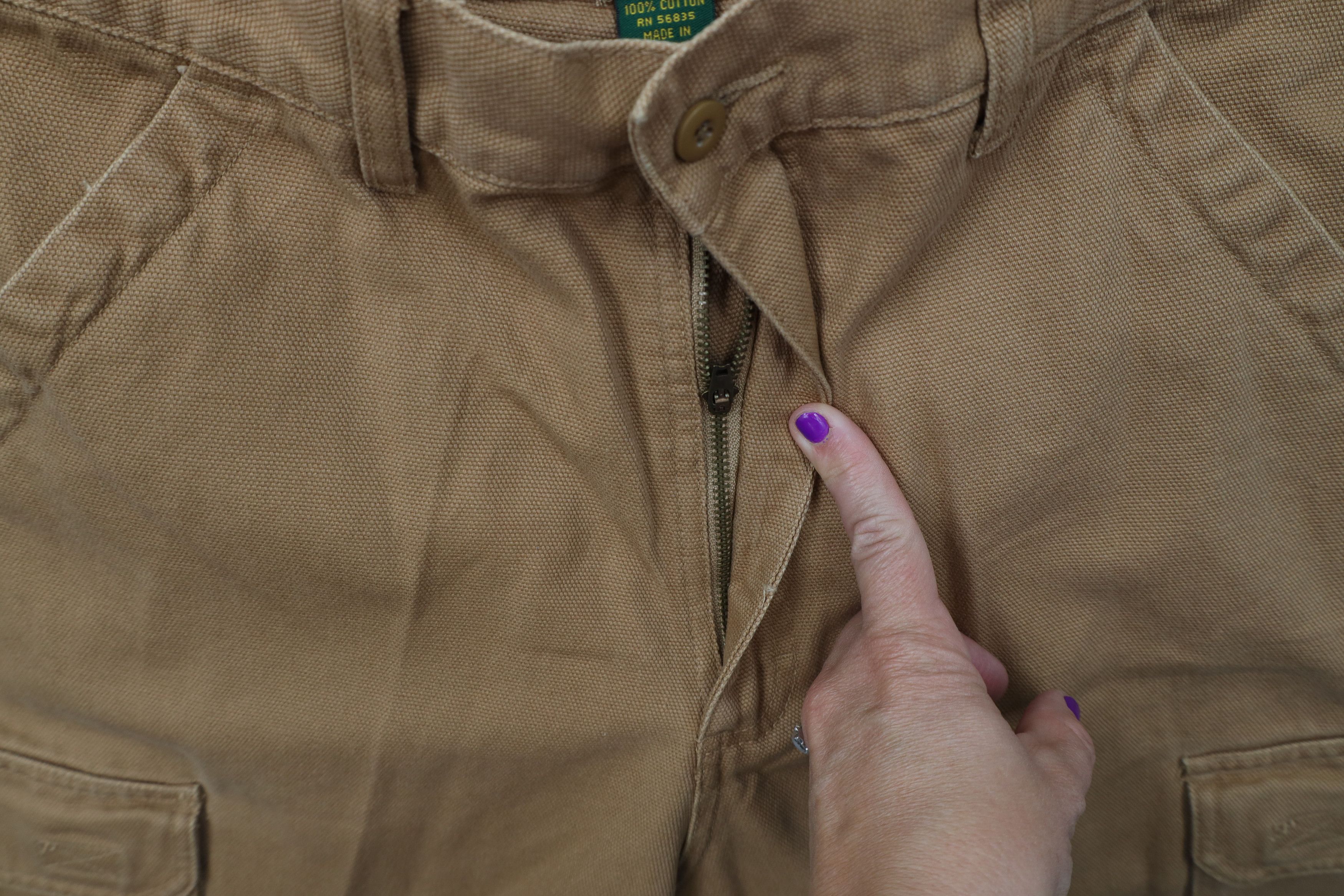Cabelas Deadstock Vintage Cabelas Wide Leg Cargo Pants Brown Cotton Size US 34 / EU 50 - 5 Thumbnail