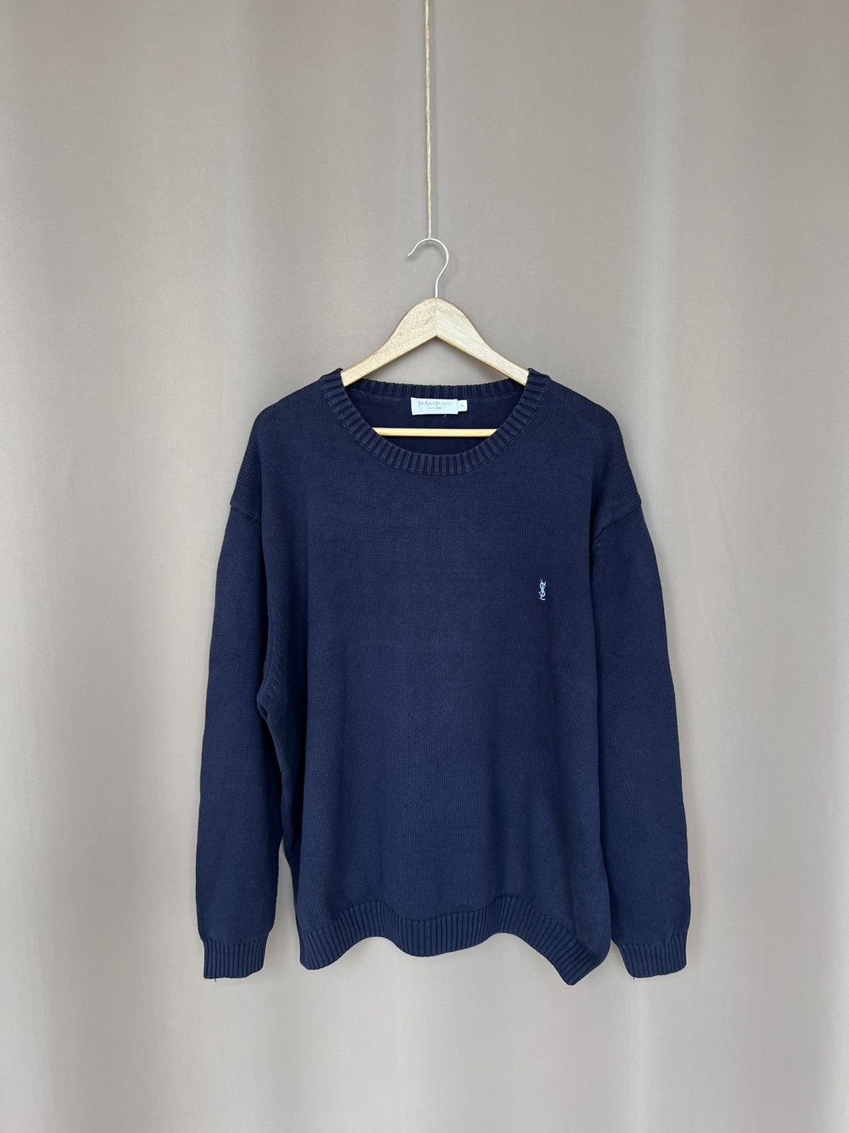 Streetwear Vintage Yves Saint Laurent Yves Saint Laurent YSL Knit Sweater Mens Size X L Jumper Grailed