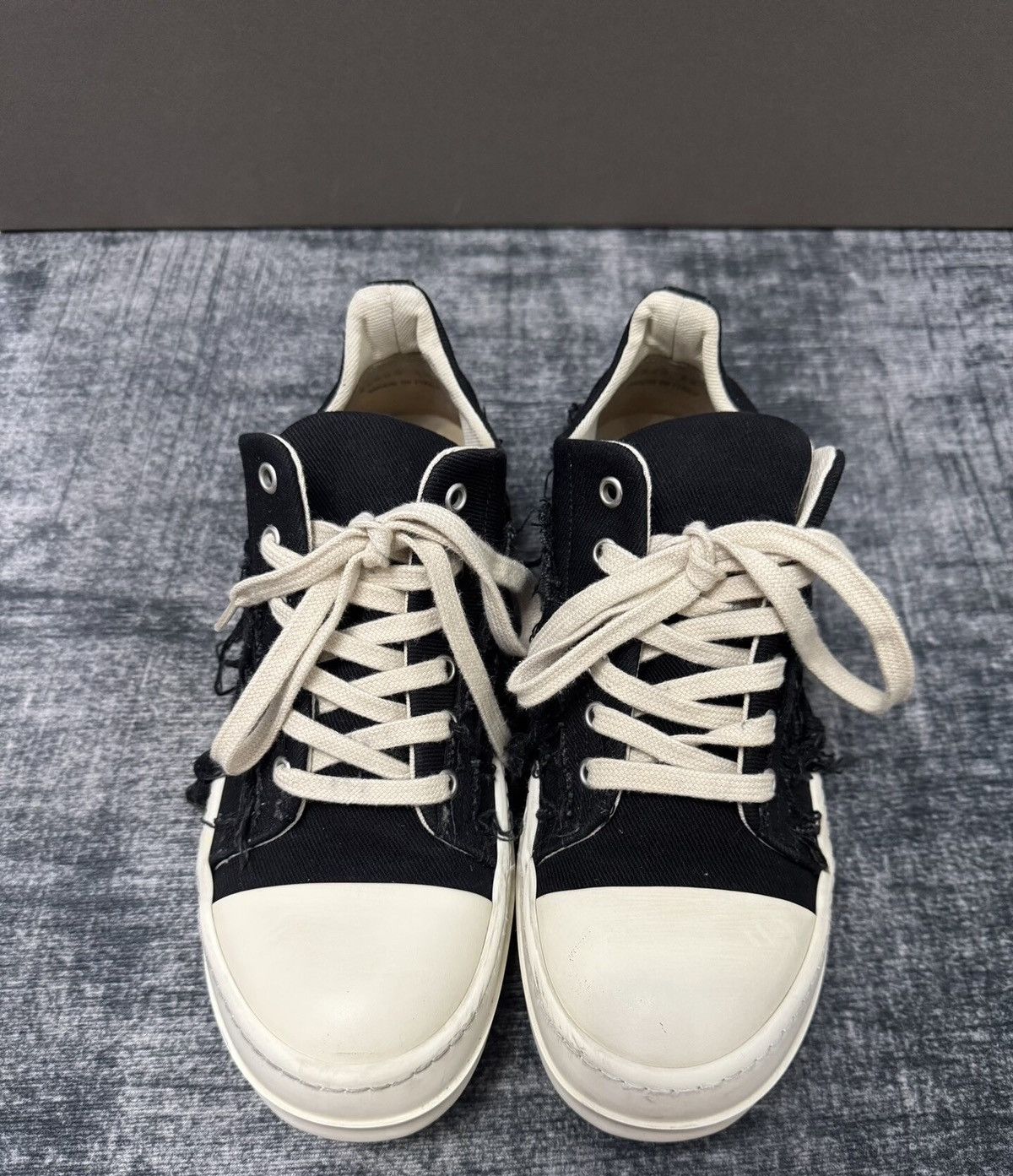 Rick Owens Rick Owens DRKSHDW Distressed Low-Top "Big Converse" Size US 8 / IT 38 - 2 Thumbnail