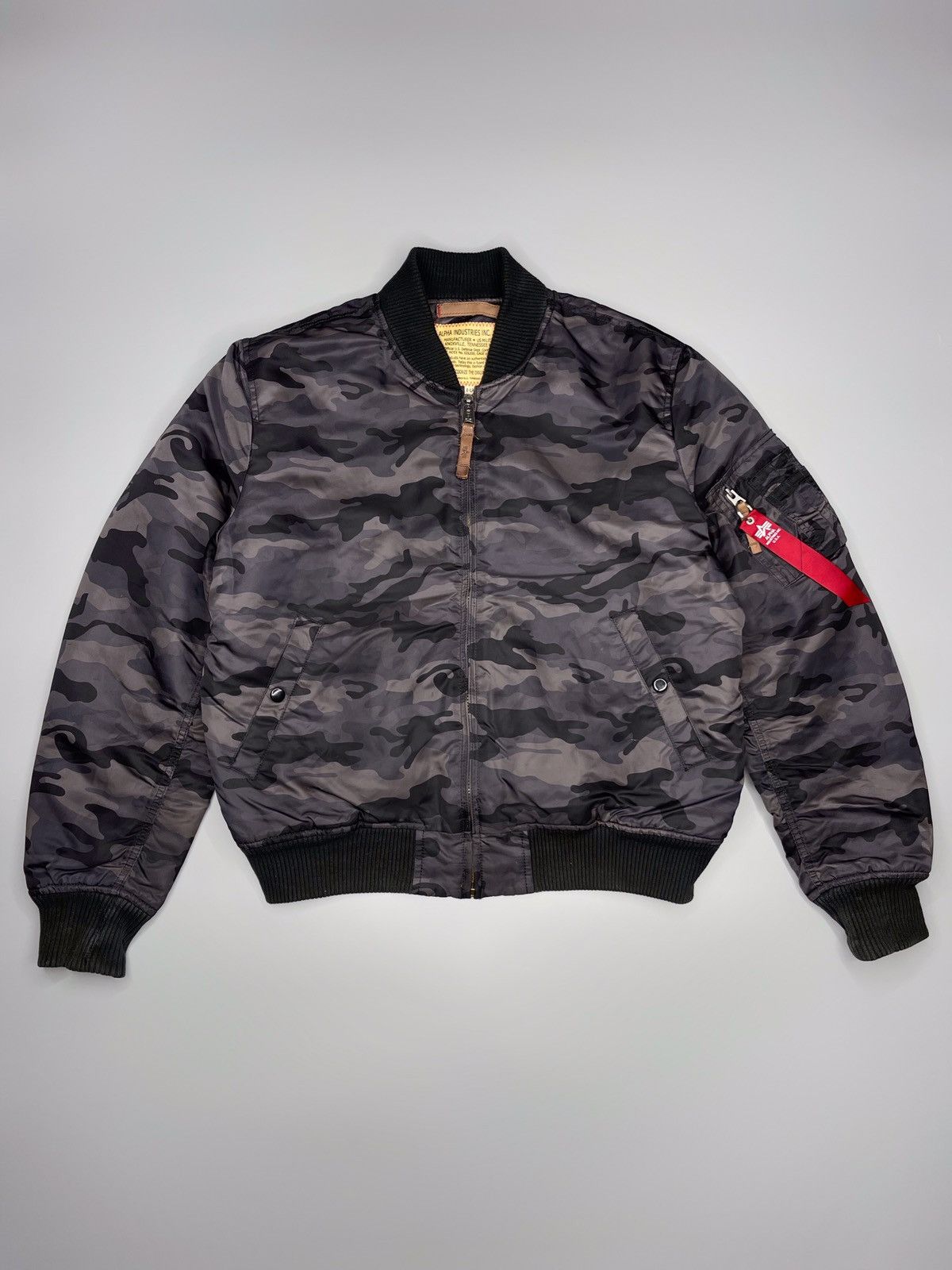 Alpha Industries Vintage Y2k Alpha Industries Bomber Jacket MA-2 Size US XL / EU 56 / 4 - 1 Thumbnail