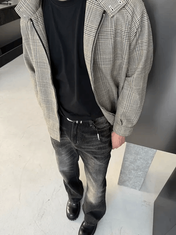 Vintage Himejima x Fumie Plaid Work Fulll Zip Jacket Size US M / EU 48-50 / 2 - 4 Thumbnail