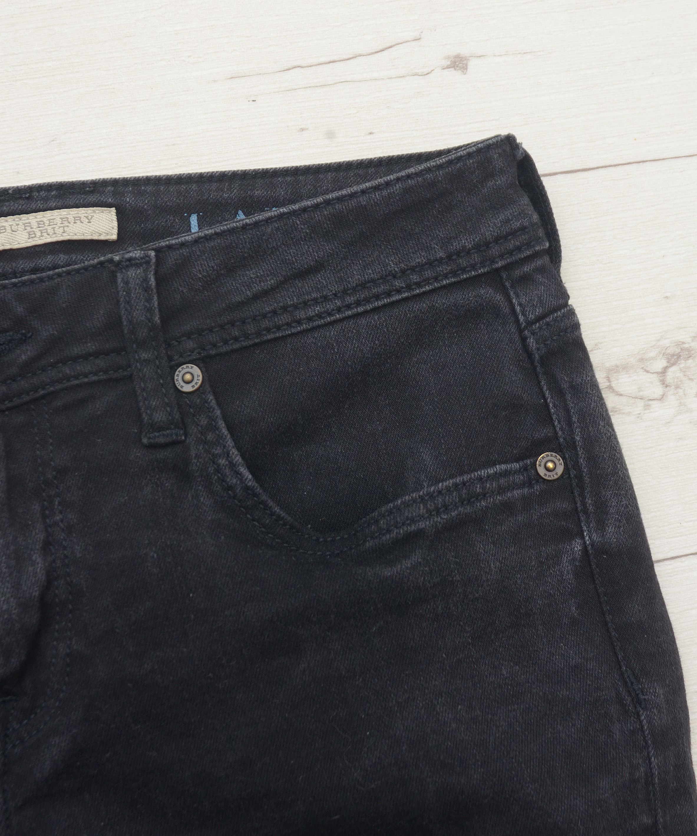 Burberry Burberry Brit Langley Skinny Ankle Deep Modal Jeans Y2K W29 Size 29" - 7 Thumbnail