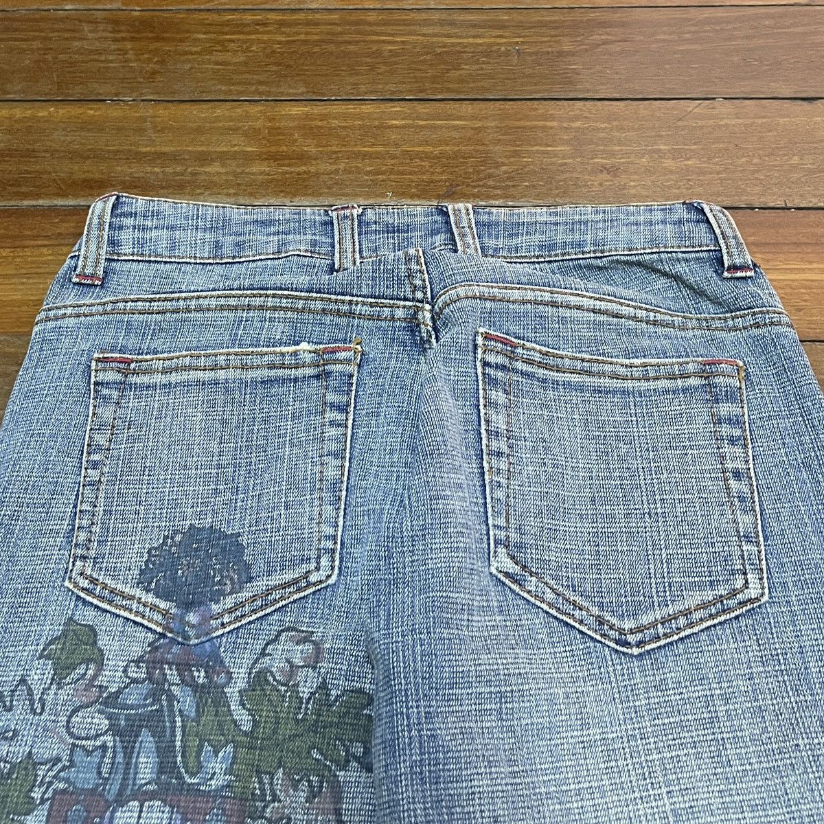 Other Rare Design Vintage Japanese Brand Cache Flared Jeans 2000s Size US 26 / EU 42 - 4 Thumbnail