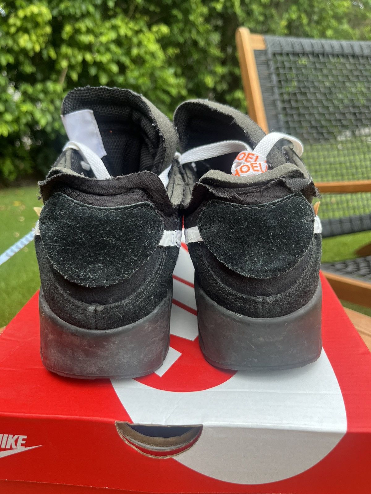 Nike × Off-White Air Max 90 Off White “Black” Size US 8 / EU 41 - 7 Thumbnail