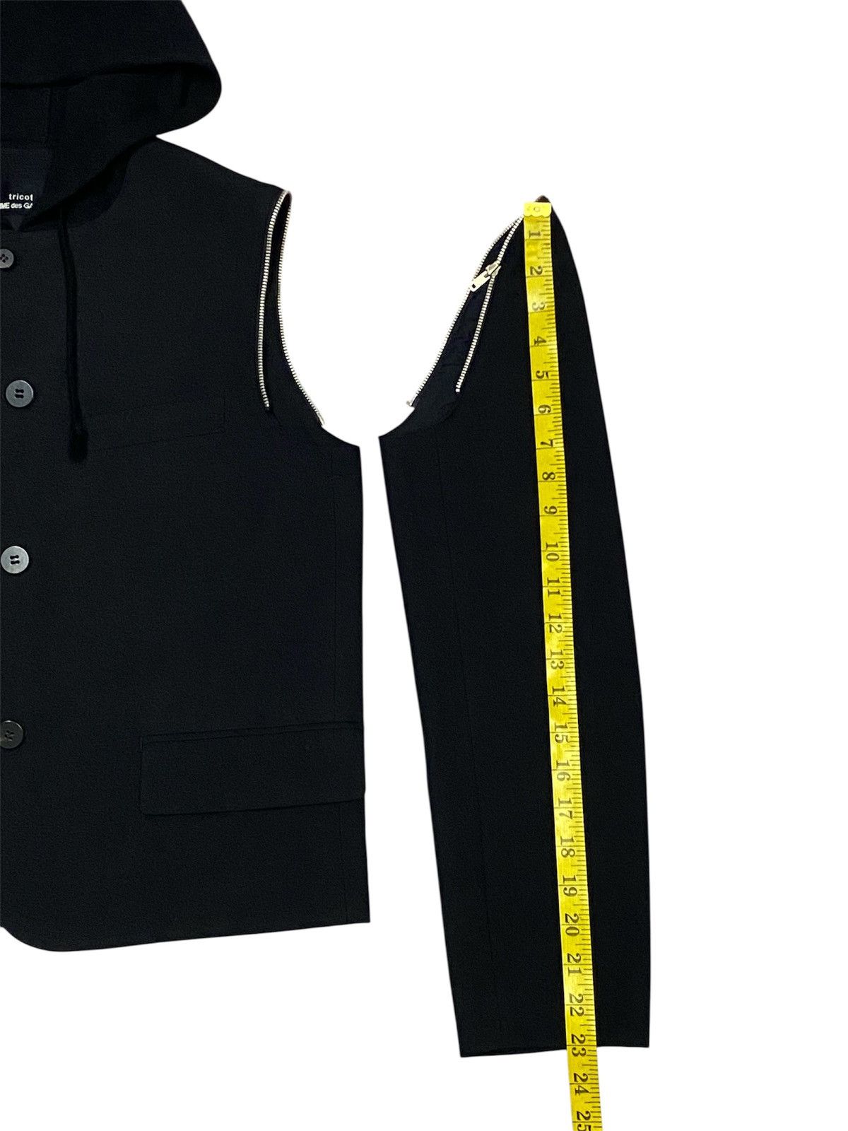 Tricot Comme des Garcons Tricot Comme Des Garcons AD1990 Modular Wool Hoodie Jacket Size M / US 6-8 / IT 42-44 - 22 Thumbnail
