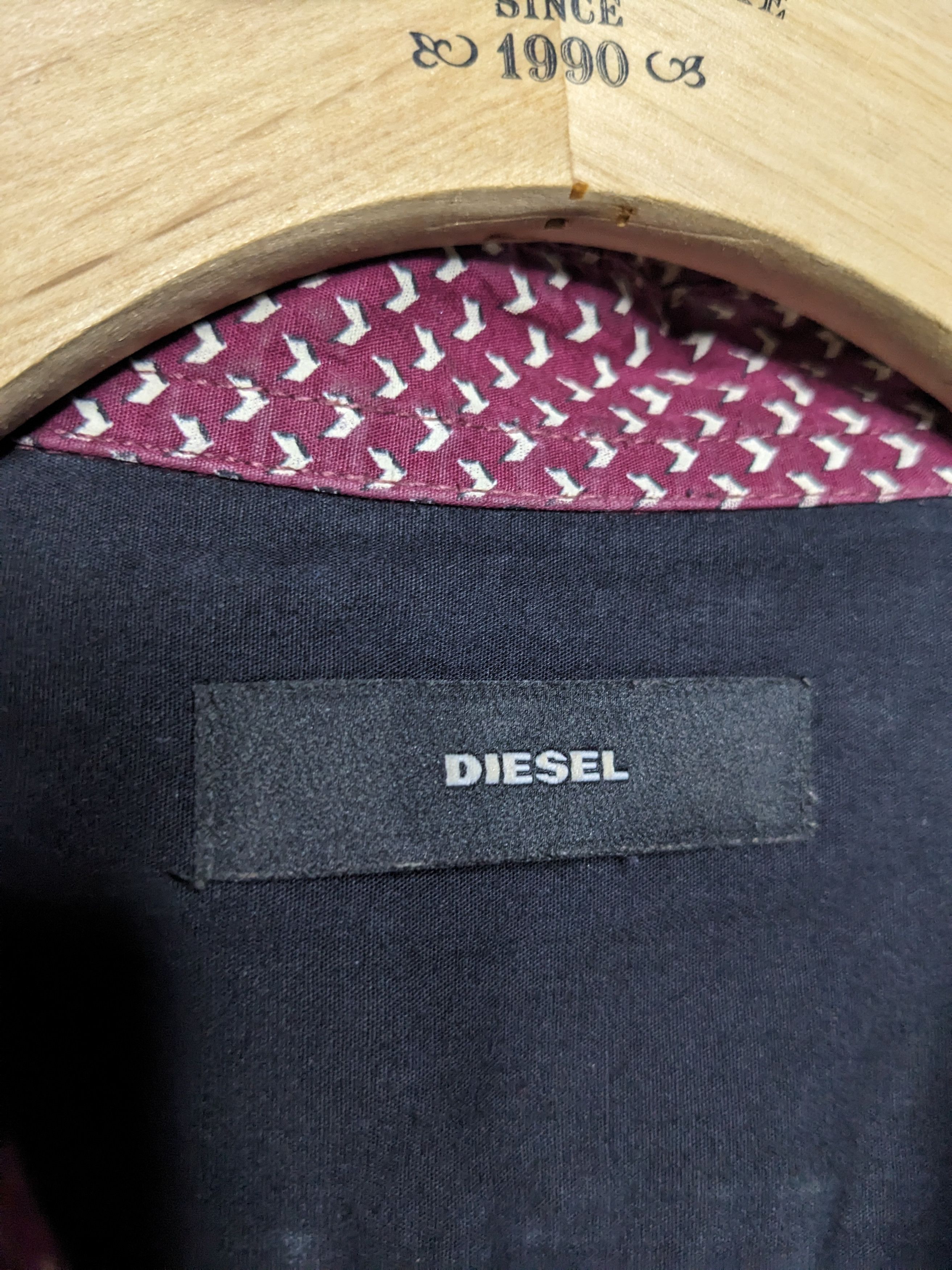 Diesel Diesel Button Up Shirt Mens Large Long Sleeve Geometric Y2K Size US L / EU 52-54 / 3 - 8 Thumbnail