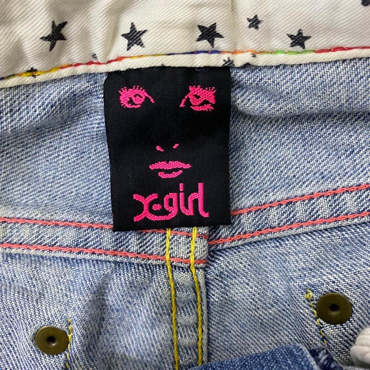 Vintage Vtg X-LARGE X-GIRL SKATEBOARD Slim Fit Denim Jeans Blue Size 36" / US 14 / IT 50 - 4 Thumbnail