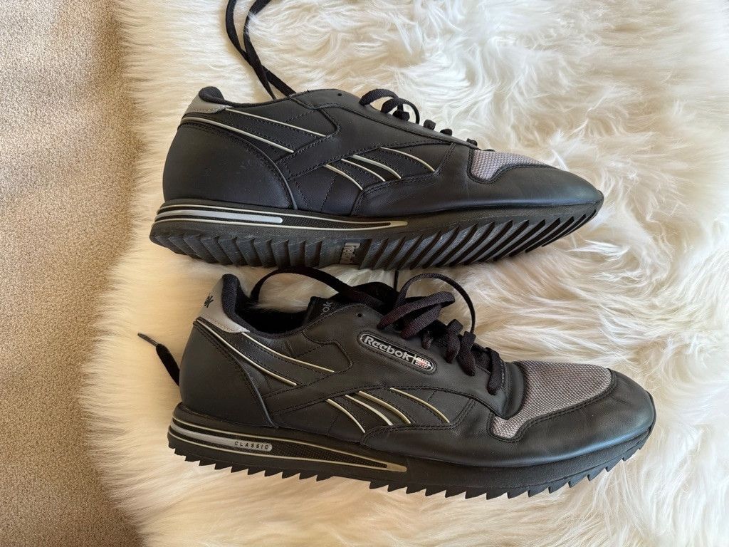 Reebok Reebok | Classic Leather Black/Grey Athletic Shoes | Size 13 Size US 13 / EU 46 - 2 Thumbnail
